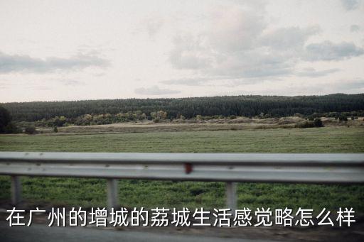 在廣州的增城的荔城生活感覺略怎么樣