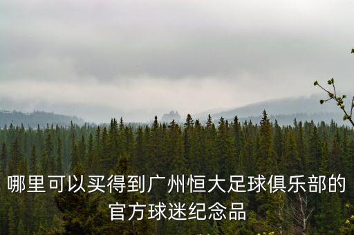哪里可以買(mǎi)得到廣州恒大足球俱樂(lè)部的官方球迷紀(jì)念品