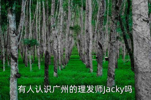 廣州卷毛哥小美，有人認識廣州的理發師Jacky嗎
