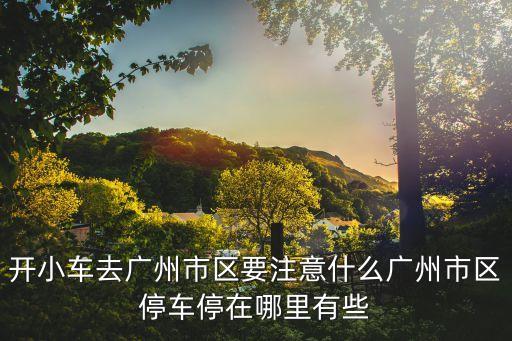 廣州四橫路二號(hào)車(chē)停車(chē)，開(kāi)小車(chē)去廣州市區(qū)要注意什么廣州市區(qū)停車(chē)停在哪里有些