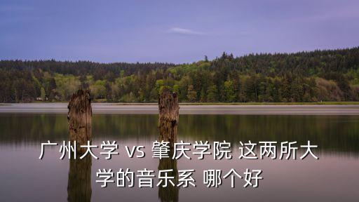廣州大學 vs 肇慶學院 這兩所大學的音樂系 哪個好