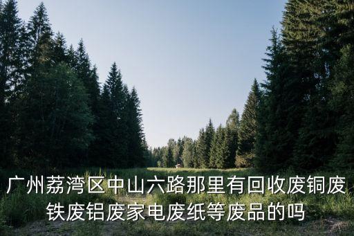 廣州荔灣區中山六路那里有回收廢銅廢鐵廢鋁廢家電廢紙等廢品的嗎