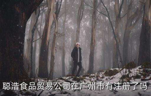 聰浩食品貿易公司在廣州市有注冊了嗎