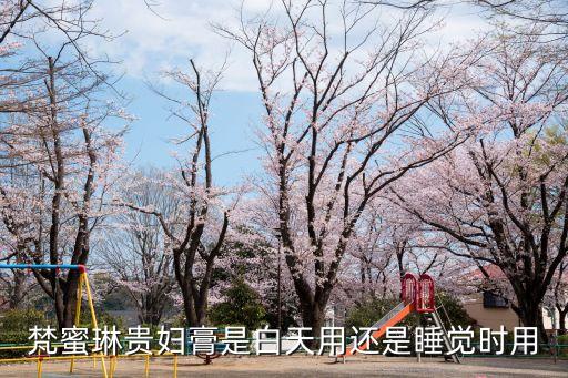 梵蜜琳貴婦膏，梵蜜琳貴婦膏是白天用還是睡覺時用