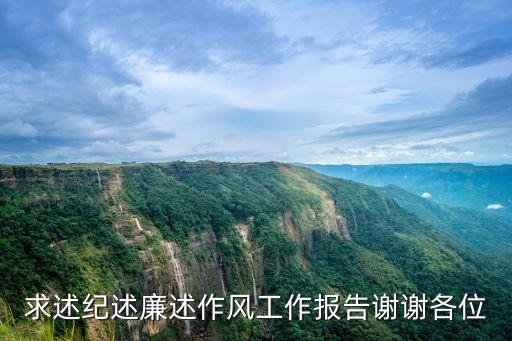 求述紀述廉述作風工作報告謝謝各位