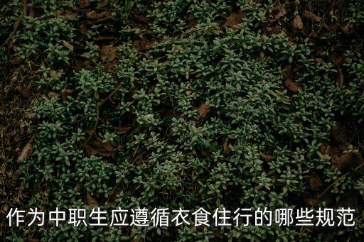 上海市中職生行為準則，中職生如何規范自己的言行