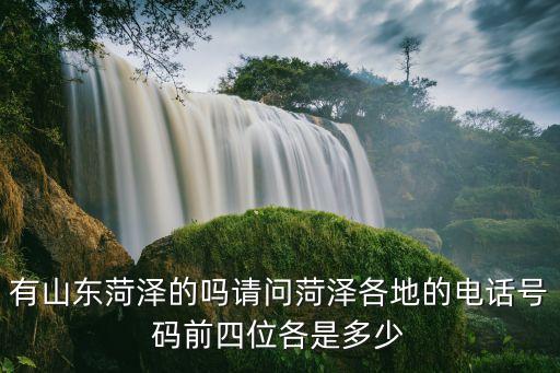 菏澤廣州路派出所電話，菏澤區縣的電話號碼區號為