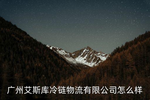 廣州艾斯庫冷鏈物流有限公司怎么樣
