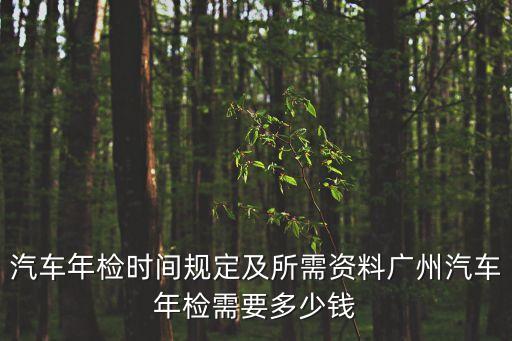 2021廣州年審費(fèi)用，我的車(chē)是廣州汽車(chē)請(qǐng)問(wèn)現(xiàn)在汽車(chē)年檢要多少錢(qián)要帶什么資料做什
