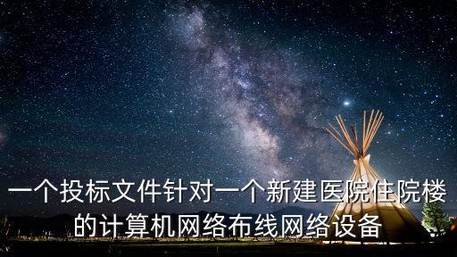 一個投標文件針對一個新建醫院住院樓的計算機網絡布線網絡設備