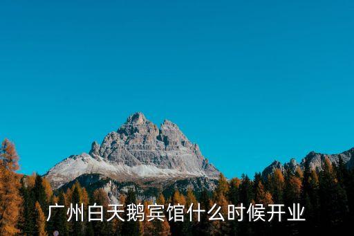 廣州白天鵝賓館什么時候開業