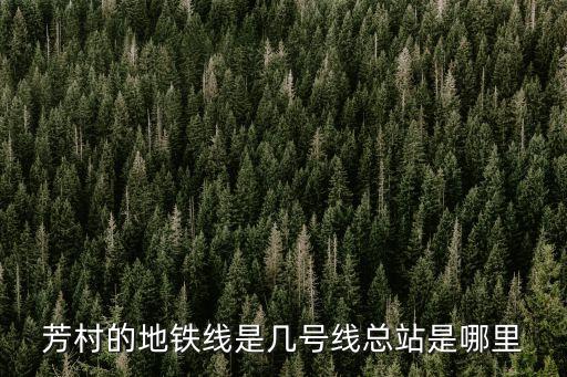 廣州1號線西朗芳村，芳村的地鐵線是幾號線總站是哪里