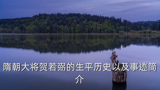 賀若敦，禍從口出來源的故事