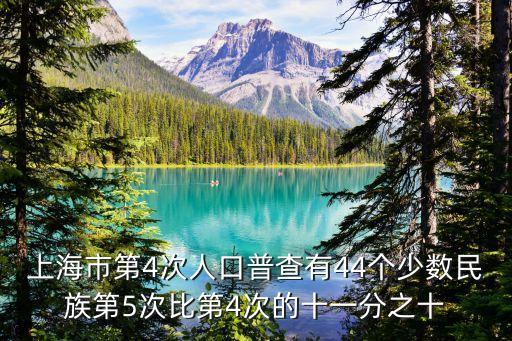 上海市第4次人口普查有44個少數民族第5次比第4次的十一分之十