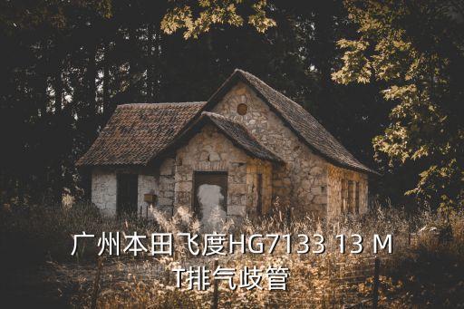 廣州本田飛度HG7133 13 MT排氣歧管