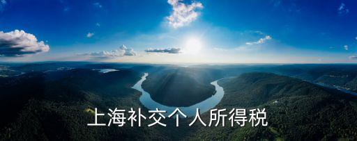 上海市個人所得稅補交，續辦上海居住證補交個稅是否可以