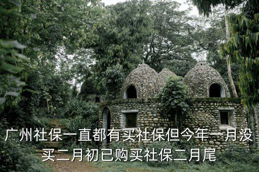 廣州社保一直都有買社保但今年一月沒買二月初已購買社保二月尾