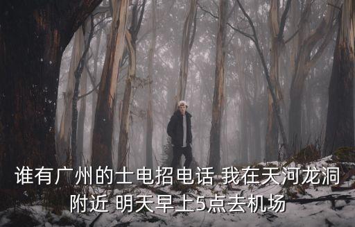 廣州的士司機在廣州的招聘，誰有廣州的士電招電話 我在天河龍洞附近 明天早上5點去機場