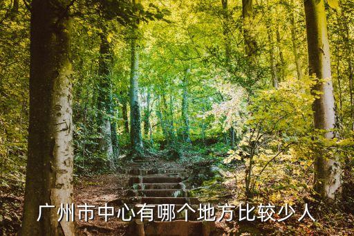 廣州哪種地方人少，廣州哪個地方人口最少