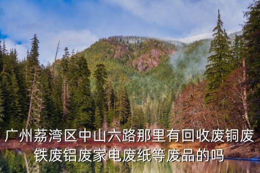 廣州廢鋁回收公司有限公司，廣州荔灣區中山六路那里有回收廢銅廢鐵廢鋁廢家電廢紙等廢品的嗎