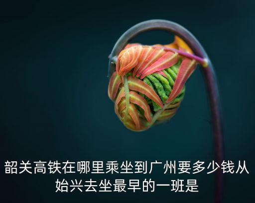 韶關(guān)高鐵在哪里乘坐到廣州要多少錢從始興去坐最早的一班是