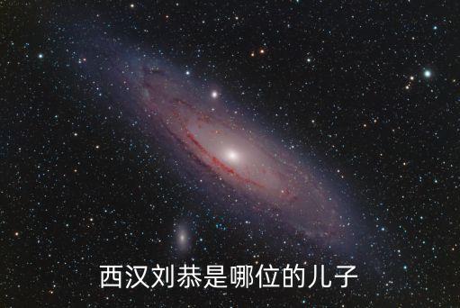 西漢劉恭是哪位的兒子