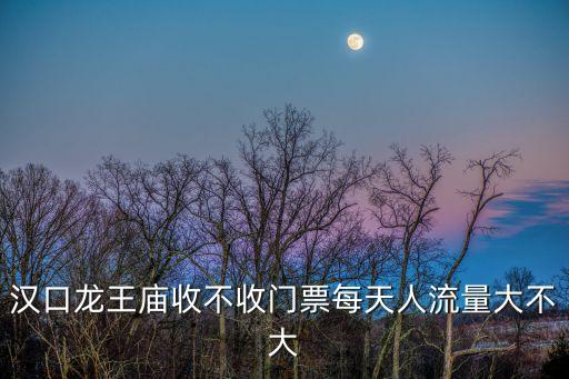 漢口龍王廟收不收門票每天人流量大不大