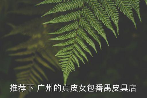 推薦下 廣州的真皮女包番禺皮具店