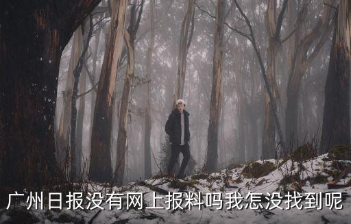 怎樣報料給廣州日報，廣州日報沒有網上報料嗎我怎沒找到呢