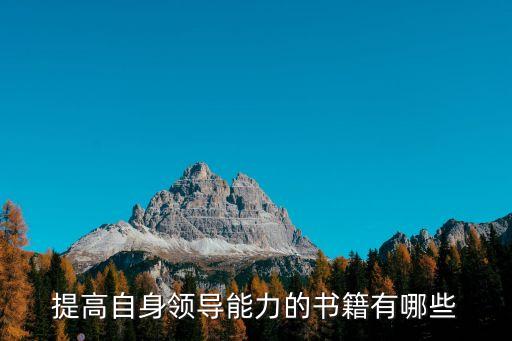 提高自身領(lǐng)導(dǎo)能力的書籍有哪些