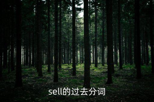 sell的過去分詞
