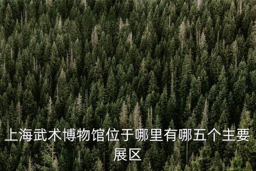 上海武術博物館位于哪里有哪五個主要展區