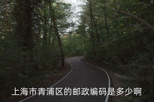 上海市青浦區的郵政編碼是多少啊