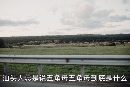 五谷母，汕頭人總是說五角母五角母到底是什么