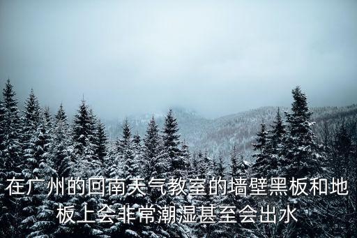 廣州地板潮濕原因，為什么在廣州的春季每當(dāng)回南天氣到來時(shí)墻壁黑板和地板非
