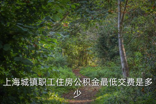 上海市最新住房公積金標準，上海城鎮職工住房公積金最低交費是多少