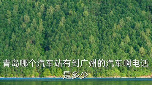 青島長途汽車站有到廣州的嗎，青島有沒有到廣州的長途客車