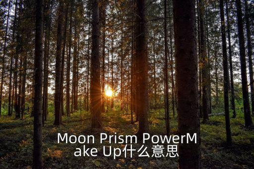 月棱鏡威力變身，moon prism power moke up 是什么意思