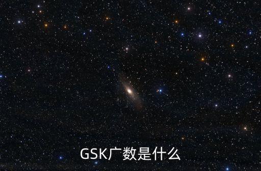 GSK廣數(shù)是什么