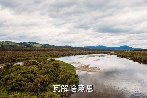 瓦解的意思，天下土崩瓦解翻譯句子