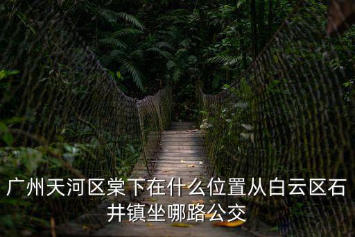 廣州天河區(qū)棠下在什么位置從白云區(qū)石井鎮(zhèn)坐哪路公交
