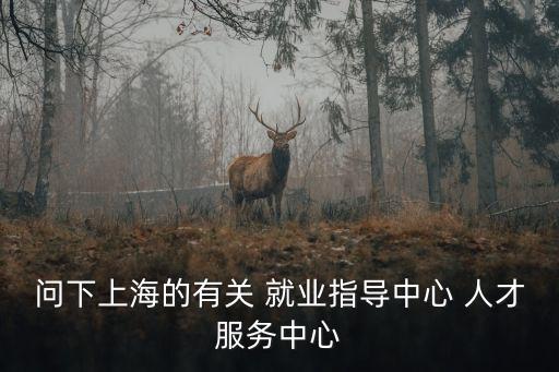 問下上海的有關 就業指導中心 人才服務中心