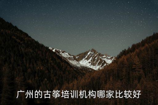 廣州的古箏培訓機構哪家比較好