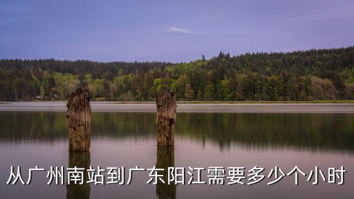 從廣州南站到廣東陽江需要多少個小時