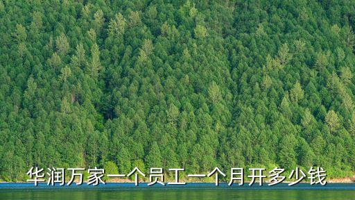 廣州華潤萬家超市工資怎么樣，廣州華潤萬家營業員工資待遇如何