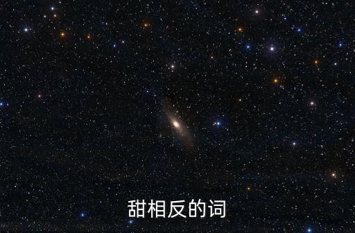 甜相反的詞