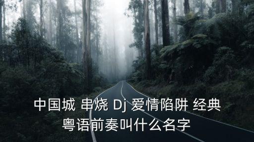 中國城 串燒 Dj 愛情陷阱 經典粵語前奏叫什么名字