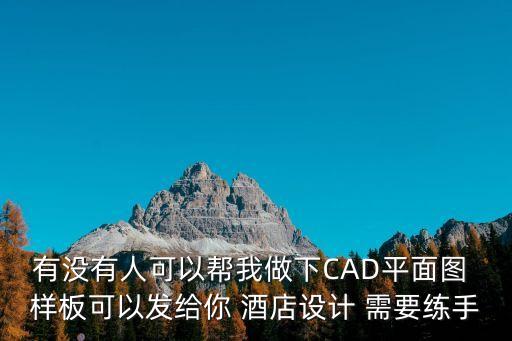 廣州酒店設計平面圖事務所，有沒有人可以幫我做下CAD平面圖 樣板可以發給你 酒店設計 需要練手