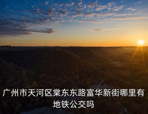 廣州市天河區棠東東路富華新街哪里有地鐵公交嗎