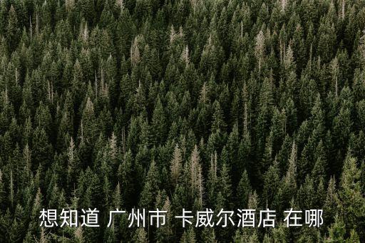 沙園到廣州卡威爾酒店，地鐵沙園站到廣州卡威爾酒店怎么去